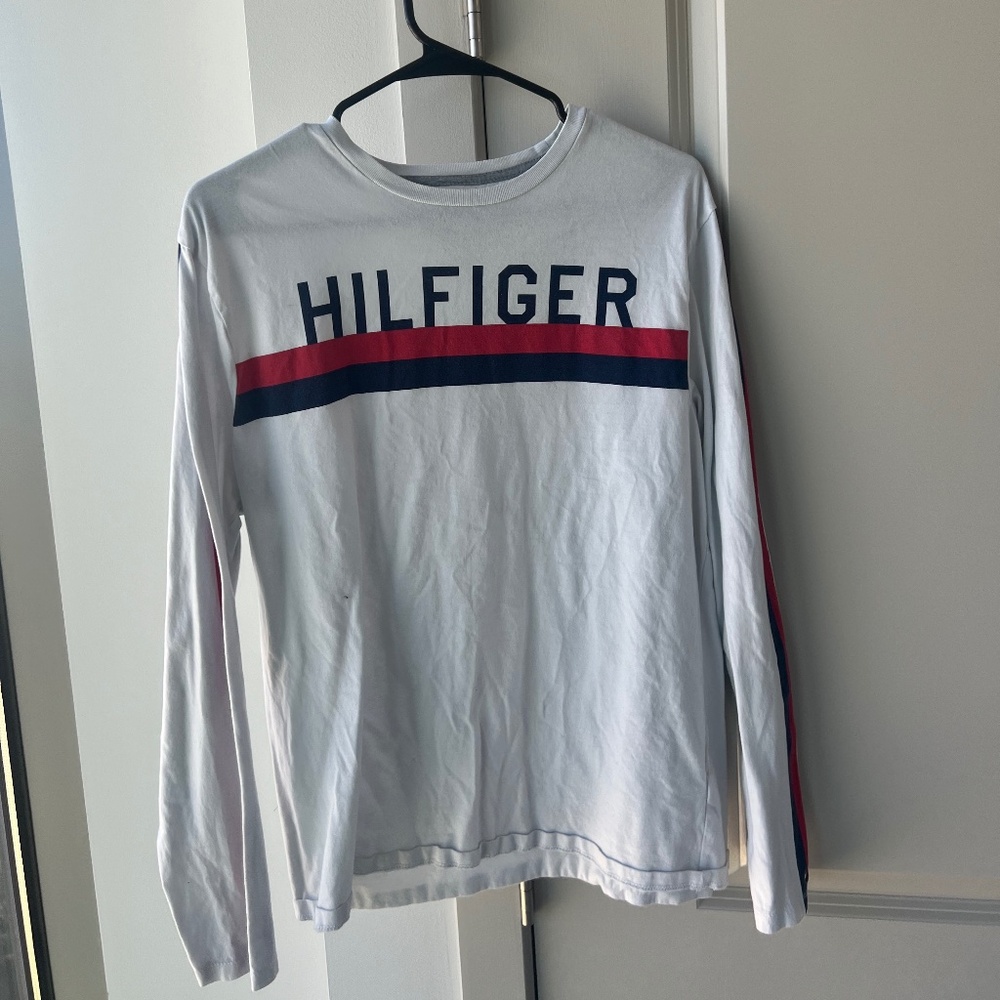 Tommy Hilfiger White Long Sleeve T-shirt